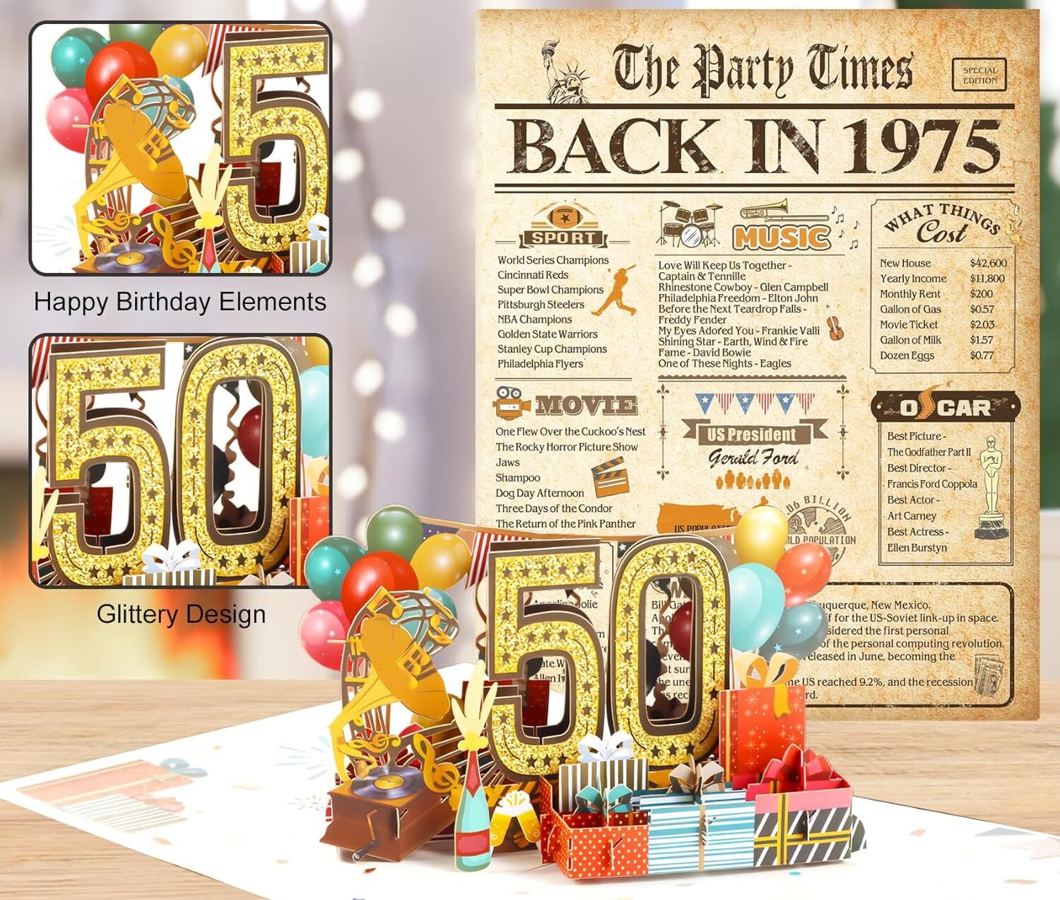 50th Birthday Card for Men Women